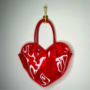 Forever 21 Large Oversized Heart Vinyl Purse